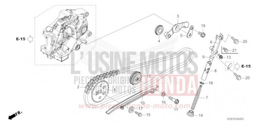CHAINE A CAMES/TENDEUR MSX125AN de 2022